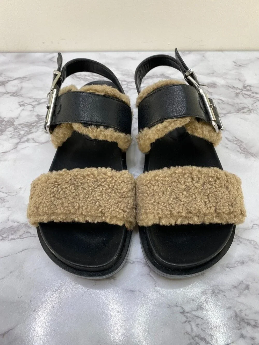 Aerosoles Women's Lada Buckle Strap Footbed Sandals Lord&Taylor SZ 7M